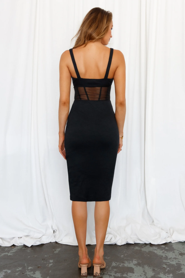 Hello Molly Cant Hold Us Midi Dress Black PBN8867103 Clothing