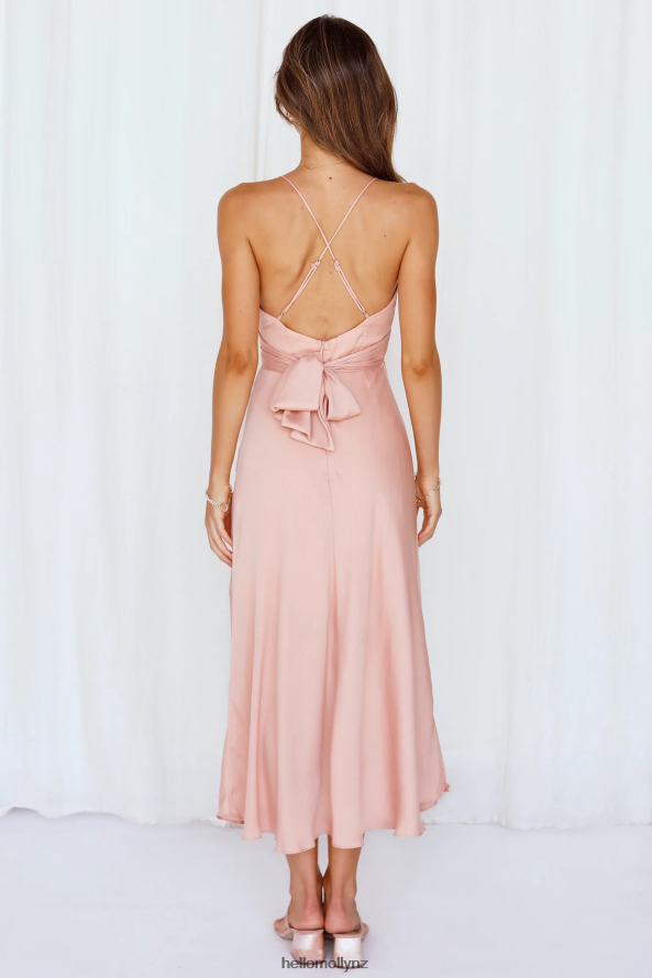 Hello Molly Jane Midi Dress Peach PBN8867295 Clothing
