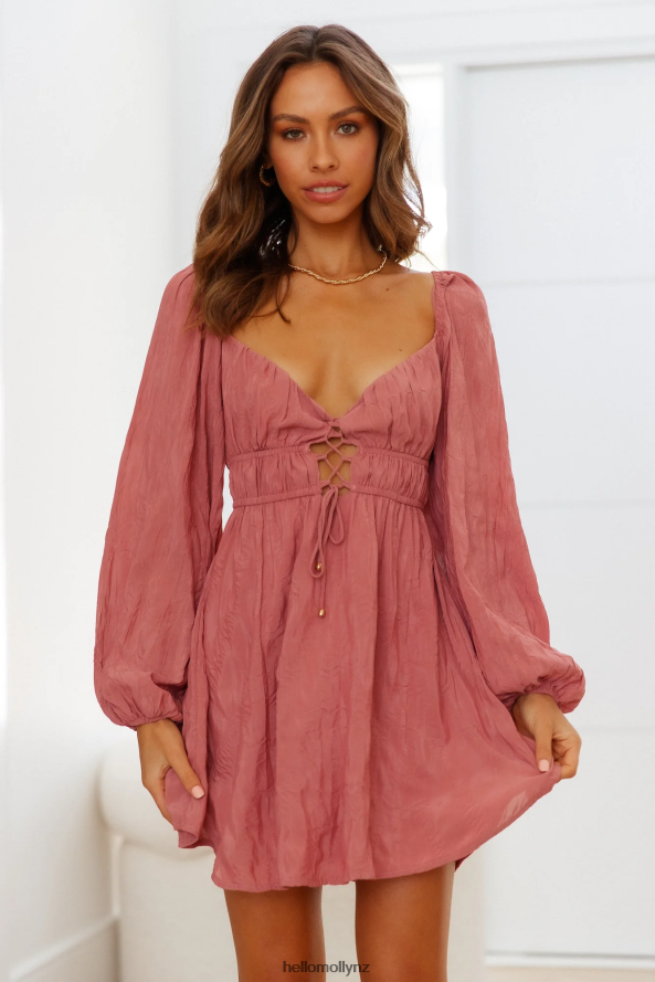 Hello Molly Journey Starts Now Dress Rose PBN8867462 Clothing