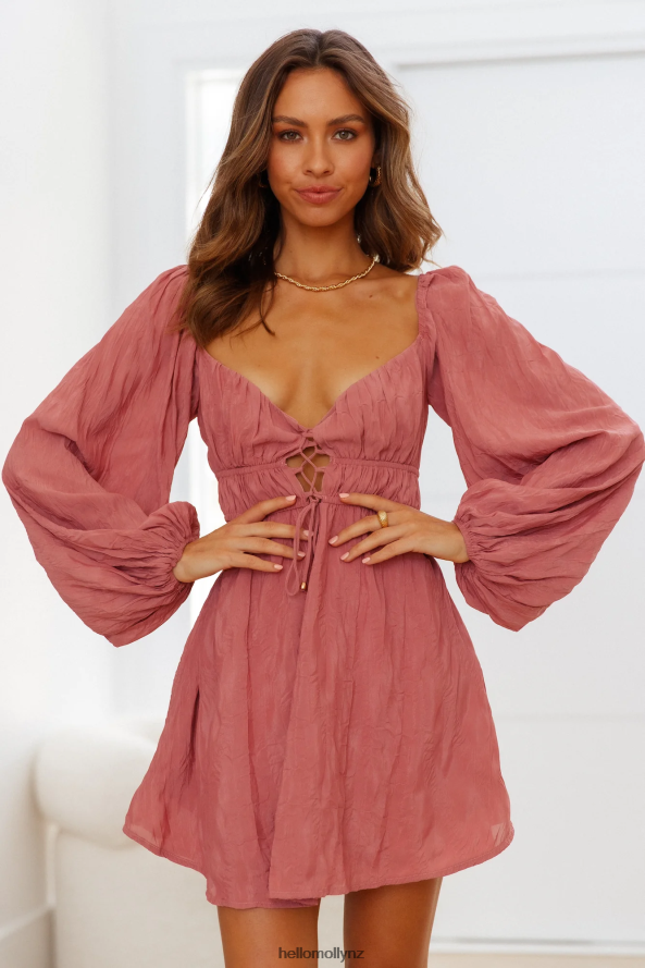 Hello Molly Journey Starts Now Dress Rose PBN8867462 Clothing