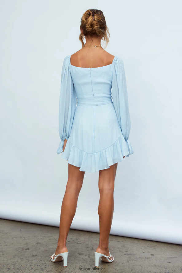 Hello Molly Macey Dress Steel Blue PBN8867586 Clothing