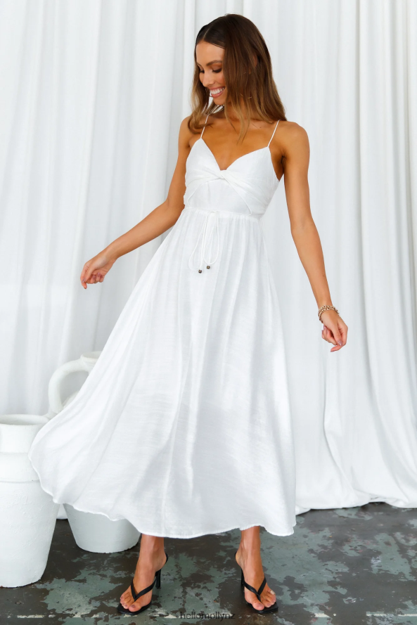Hello Molly Our Next Brunch Midi Dress White PBN8867622 Clothing