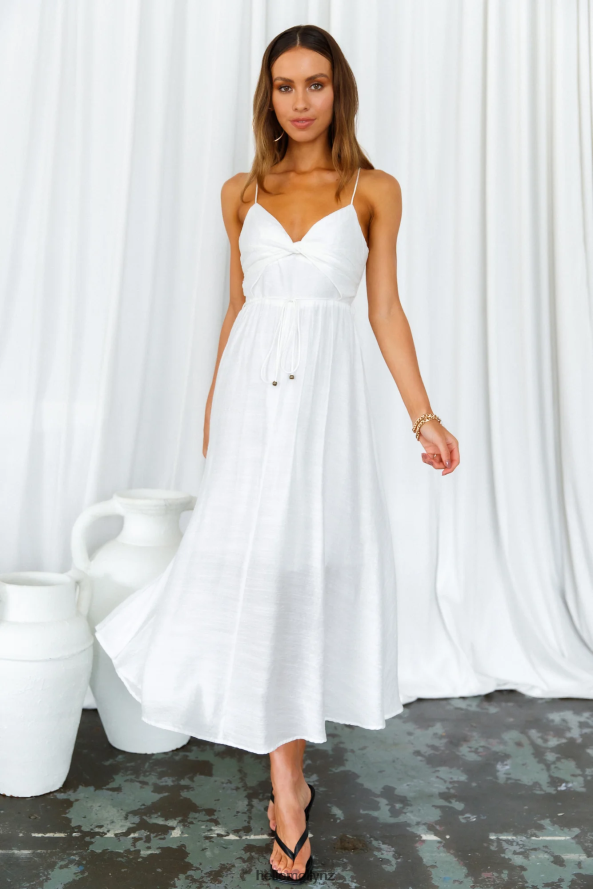 Hello Molly Our Next Brunch Midi Dress White PBN8867622 Clothing