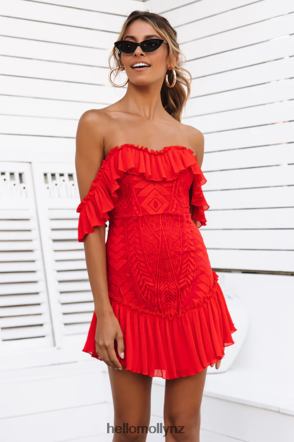 Hello Molly Something To Be Said Dress Red PBN8867276 Clothing