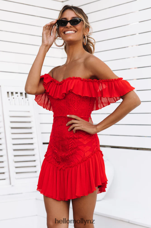 Hello Molly Something To Be Said Dress Red PBN8867276 Clothing