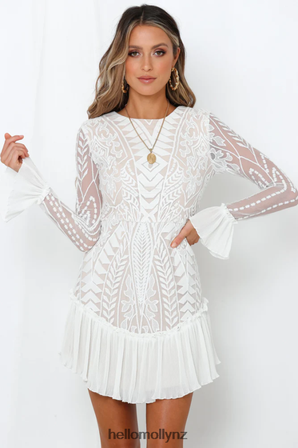 Hello Molly Spend All Your Time Waiting Dress White PBN8867154 Clothing