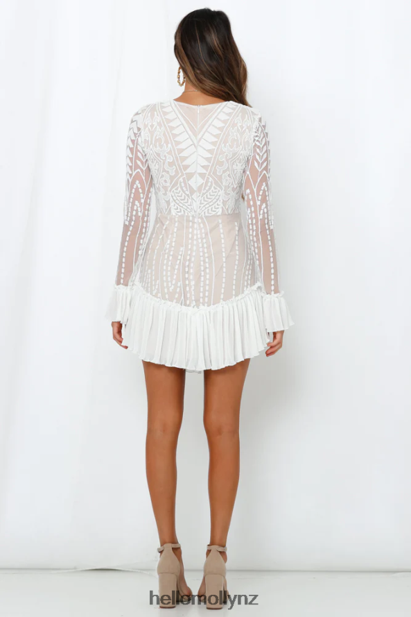 Hello Molly Spend All Your Time Waiting Dress White PBN8867154 Clothing