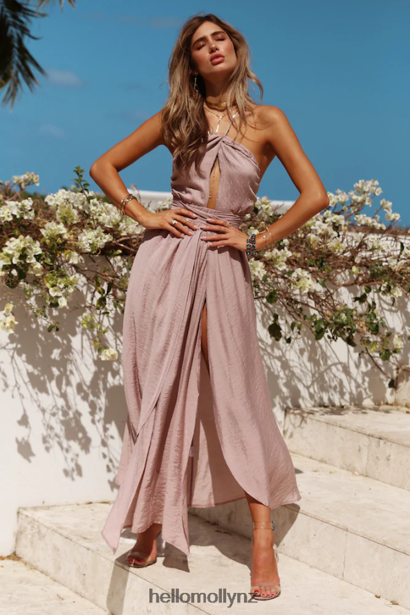 Hello Molly Stop Motion Maxi Dress Mocha PBN8867198 Clothing