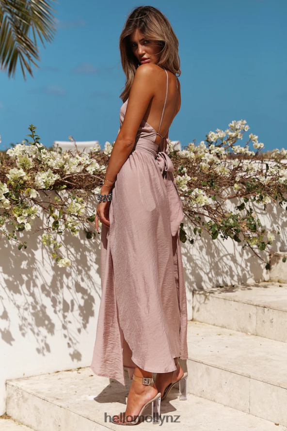 Hello Molly Stop Motion Maxi Dress Mocha PBN8867198 Clothing