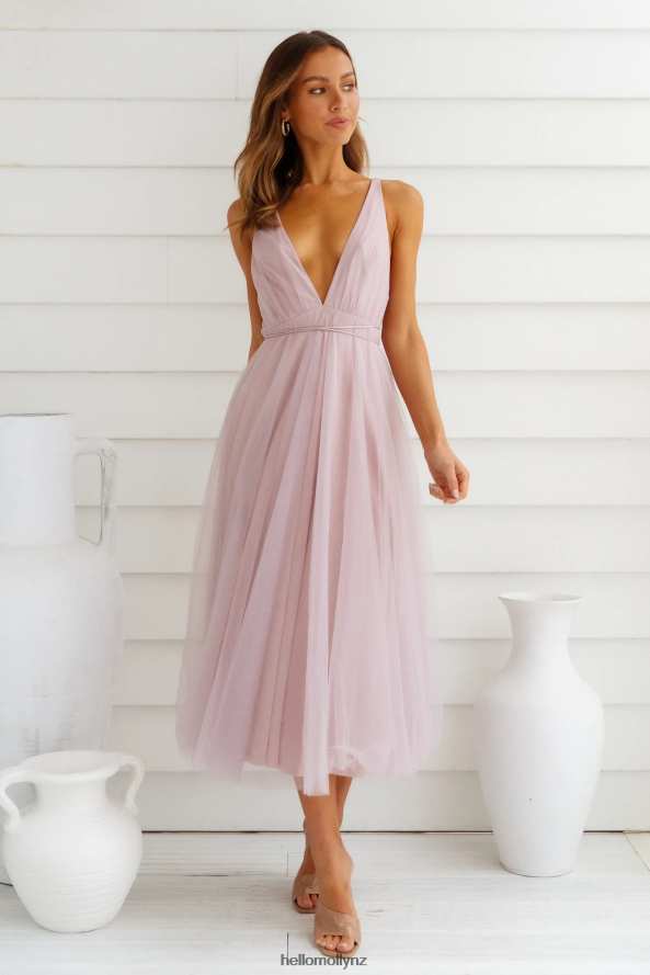 Hello Molly Summer Cinderella Midi Dress Lilac PBN8867298 Clothing