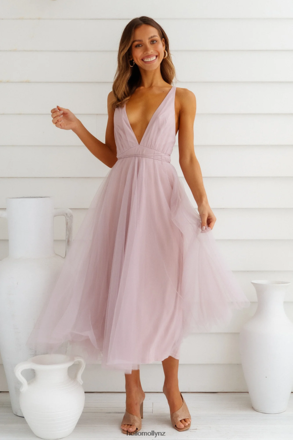 Hello Molly Summer Cinderella Midi Dress Lilac PBN8867298 Clothing