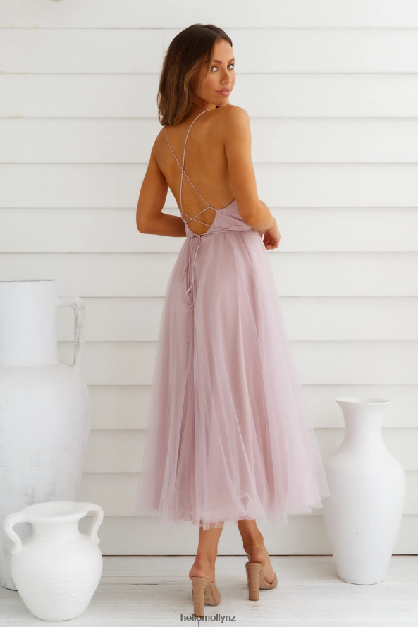 Hello Molly Summer Cinderella Midi Dress Lilac PBN8867298 Clothing