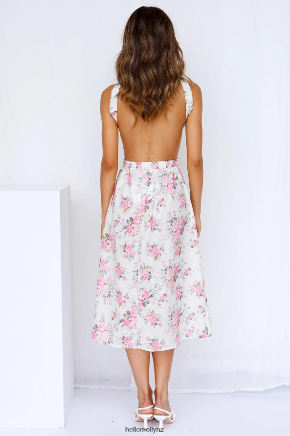 Hello Molly Sweet Like Summer Midi Dress Cream PBN8867680 Clothing
