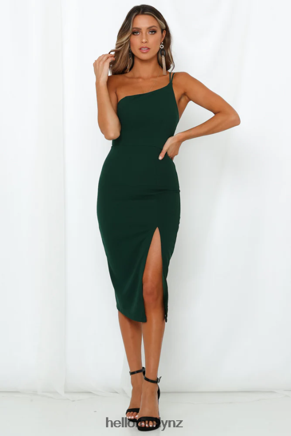 Hello Molly Taking It Back Dress Forest Green PBN8867118 Clothing