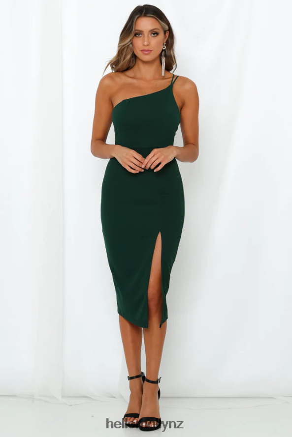 Hello Molly Taking It Back Dress Forest Green PBN8867118 Clothing