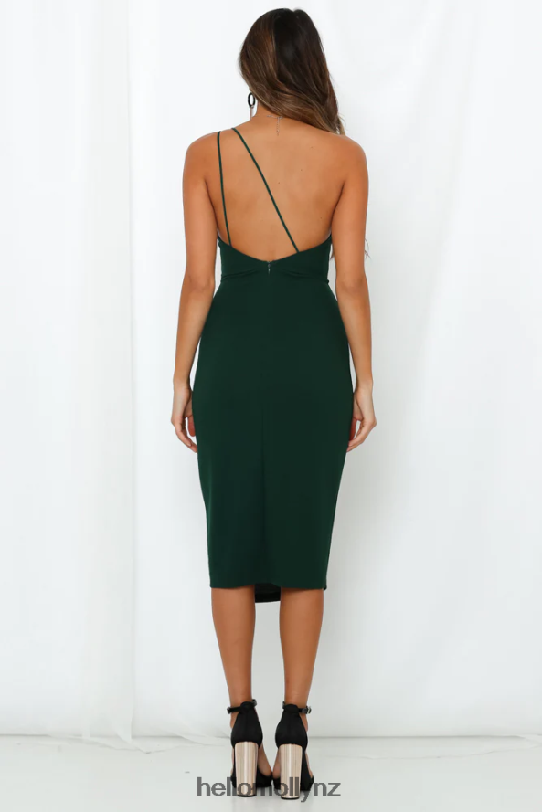 Hello Molly Taking It Back Dress Forest Green PBN8867118 Clothing