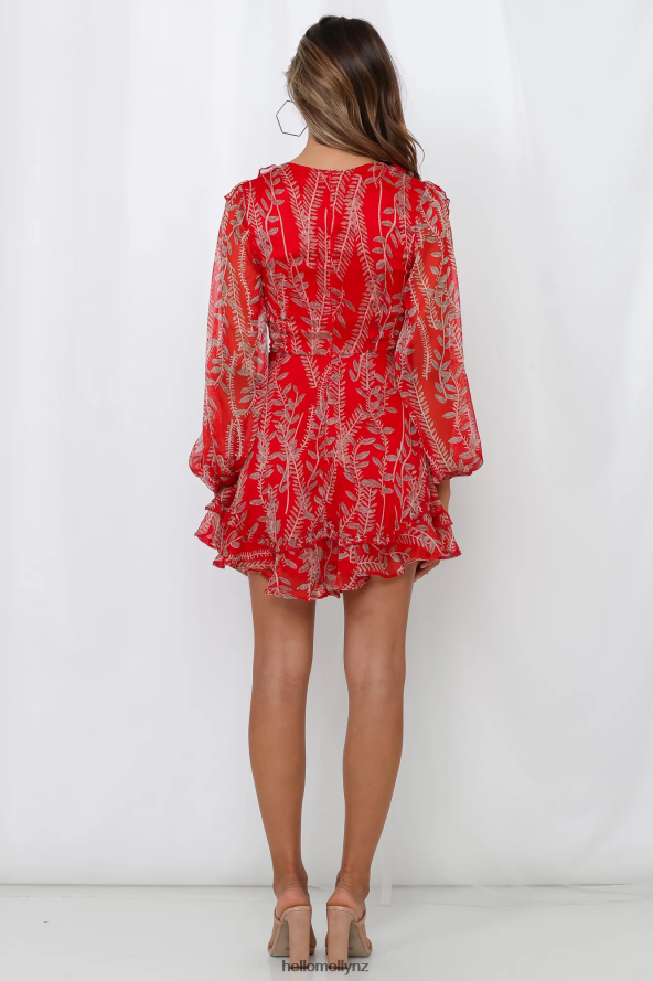 Hello Molly Tied Together Dress Red PBN8867653 Clothing
