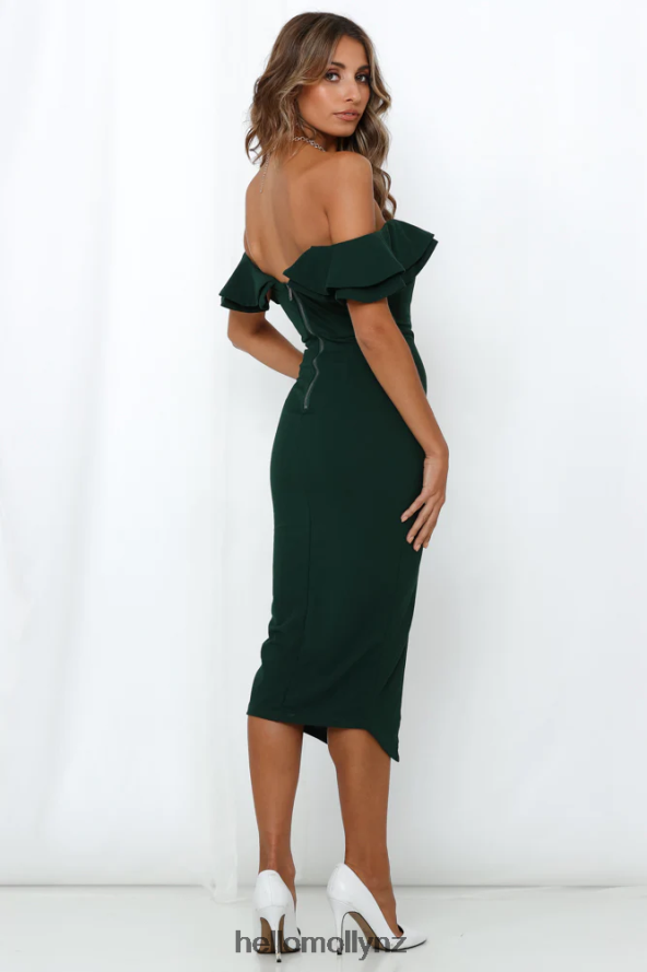 Hello Molly Tokyo Rose Midi Dress Green PBN8867121 Clothing
