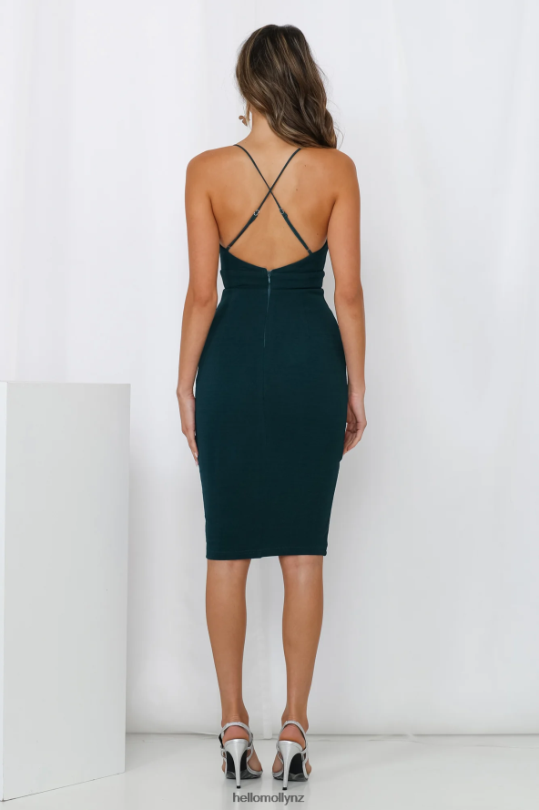 Hello Molly Turn Down The Lights Midi Dress Forest Green PBN8867382 Clothing