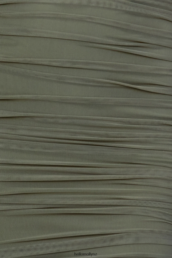 Hello Molly Whiskey Sour Dress Olive PBN8867474 Clothing