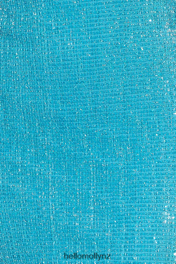 Hello Molly Dreamy Shine Sequin Maxi Dress Blue PBN8866296 Clothing