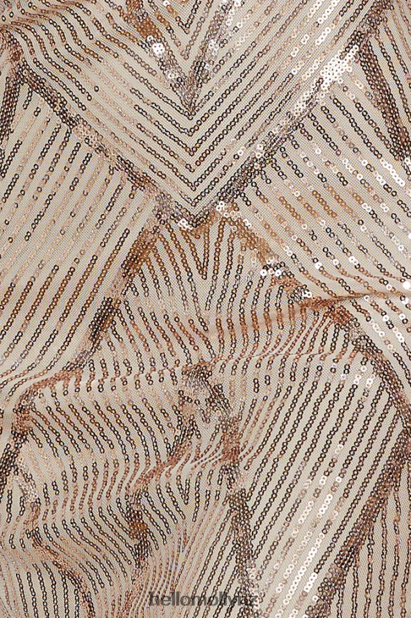 Hello Molly Glam Of All Sequin Maxi Dress Rose Gold PBN8866333 Clothing