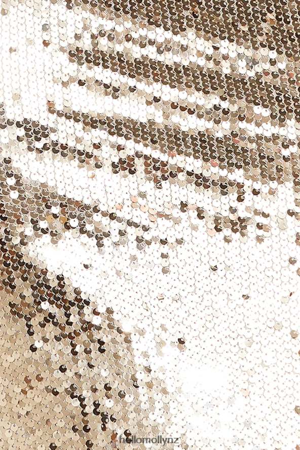 Hello Molly Goddess Energy Sequin Midi Dress Gold PBN8865414 Clothing