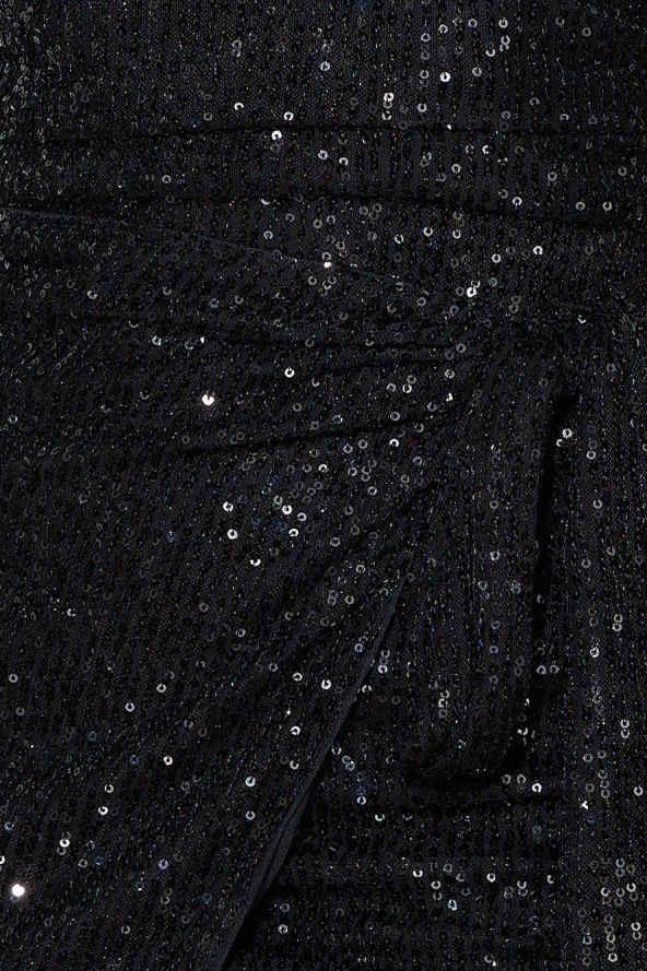 Hello Molly Mirror Magic Sequin Mini Dress Black PBN886968 Clothing