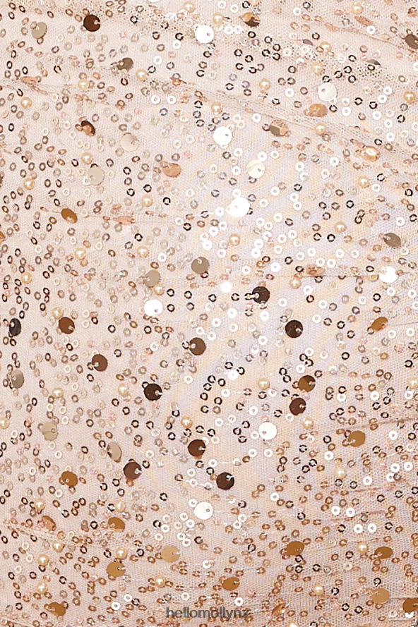 Hello Molly Queen Status Sequin Mini Dress Bronze PBN8863002 Clothing