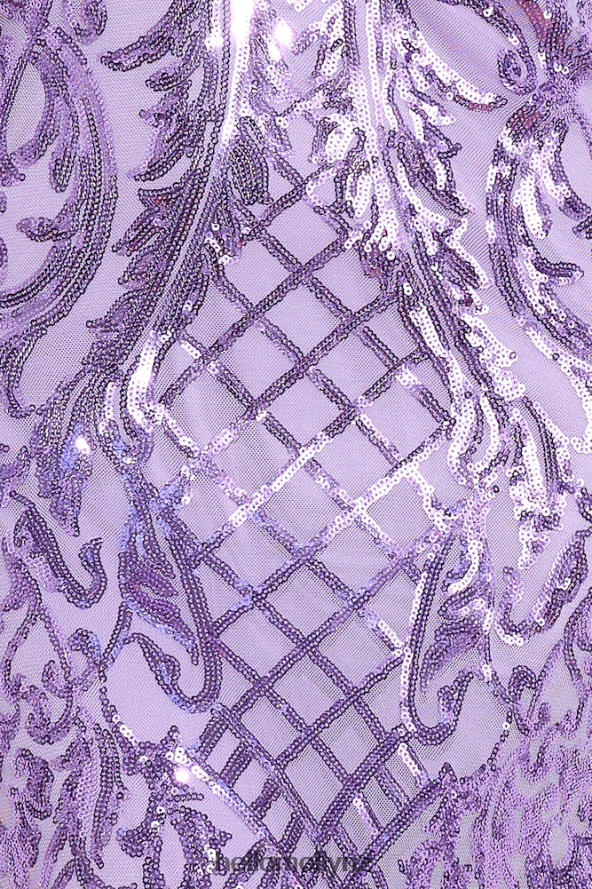 Hello Molly Shining Now Sequin Maxi Dress Purple PBN8866141 Clothing