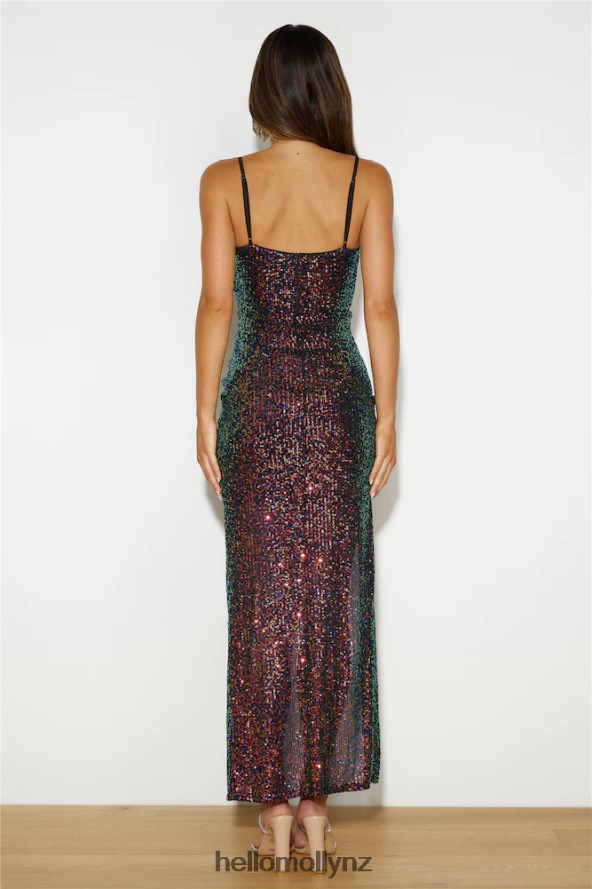 Hello Molly VIP List Sequin Maxi Dress Black PBN8866005 Clothing