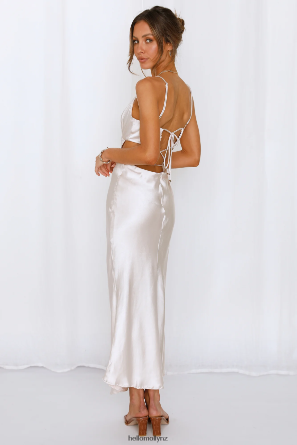 Hello Molly Thanks I Bought It Midi Dress Champagne PBN8866951 Clothing