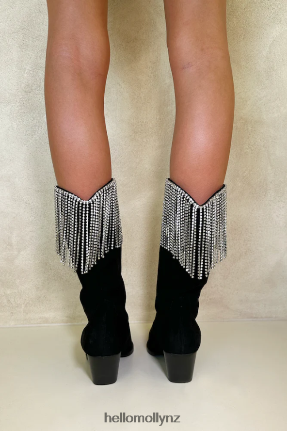 Hello Molly BILLINI Arie Boots Black Suede PBN88610031 Footwear