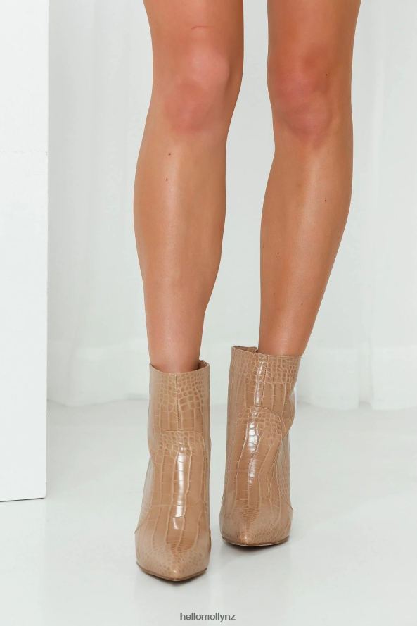 Hello Molly BILLINI Kourt Boots Nude Croc PBN88610046 Footwear