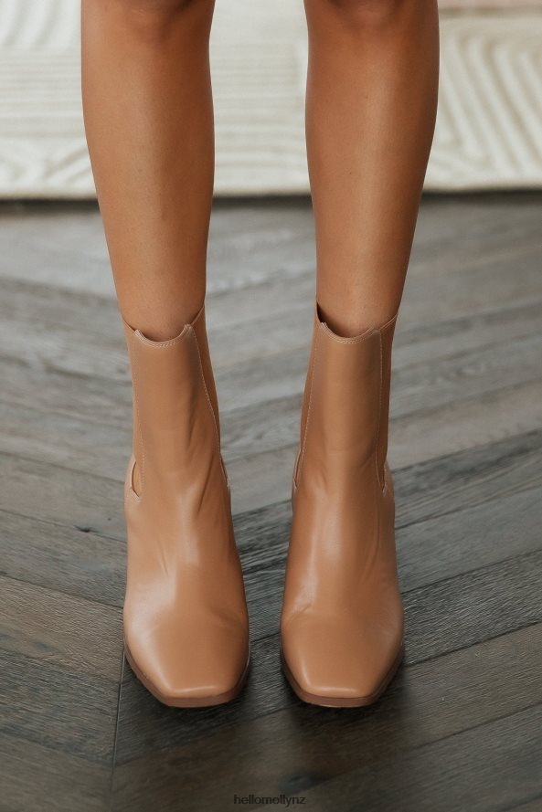 Hello Molly VERALI Link Ankle Boots Dark Camel Smooth PBN88610043 Footwear