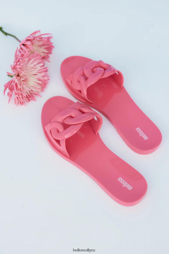 Hello Molly MELISSA Jelly Chain Slides Pink PBN8869990 Footwear