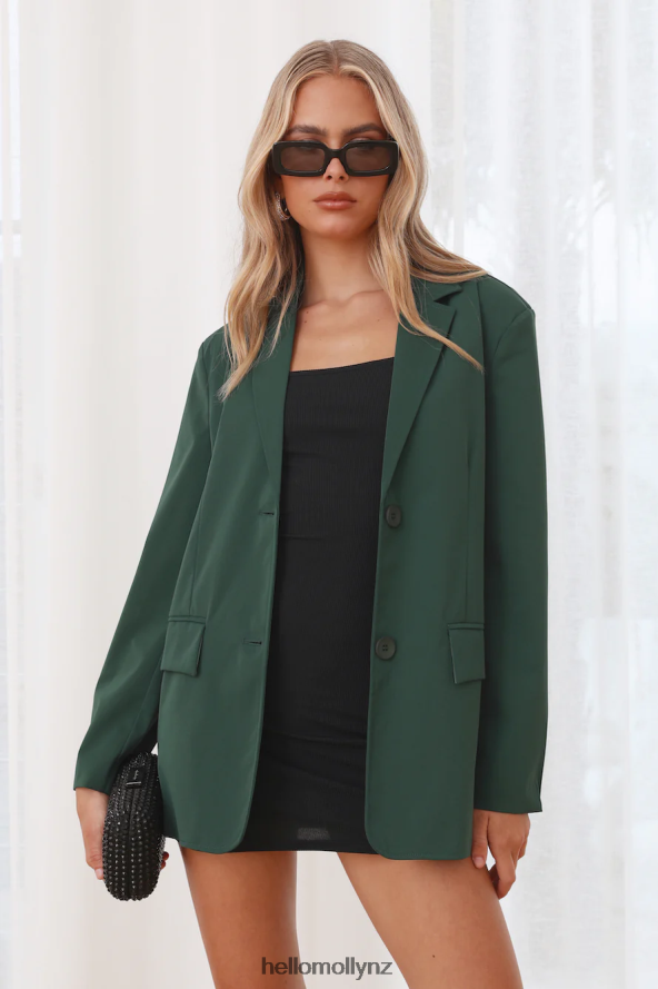 Hello Molly All The Hype Blazer Green PBN8868932 Clothing