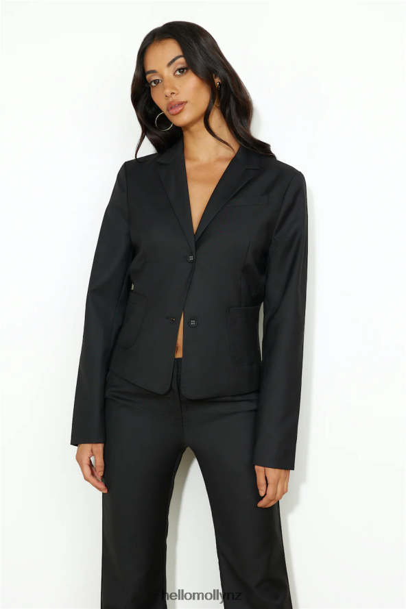 Hello Molly LIONESS Bessette Blazer Onyx PBN8869072 Clothing