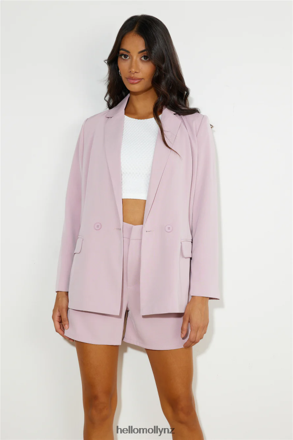 Hello Molly Structure Blazer Pink PBN8868948 Clothing