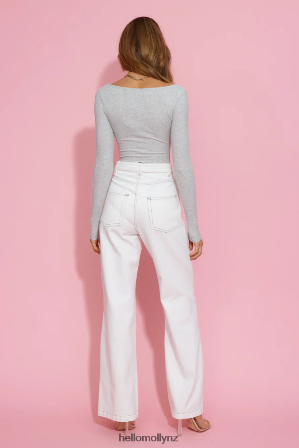 Hello Molly Classic Go To Bodysuit Grey PBN8868976 Clothing