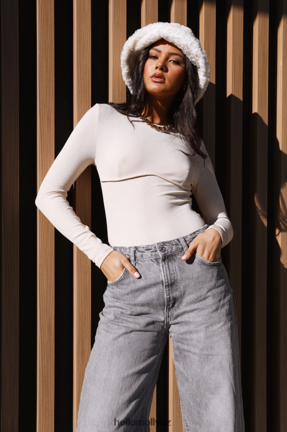 Hello Molly Finest Pick Bodysuit Beige PBN8868935 Clothing