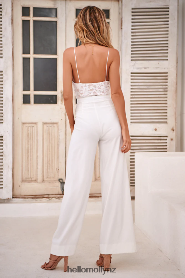 Hello Molly Vixen Lace Bodysuit White PBN8869116 Clothing