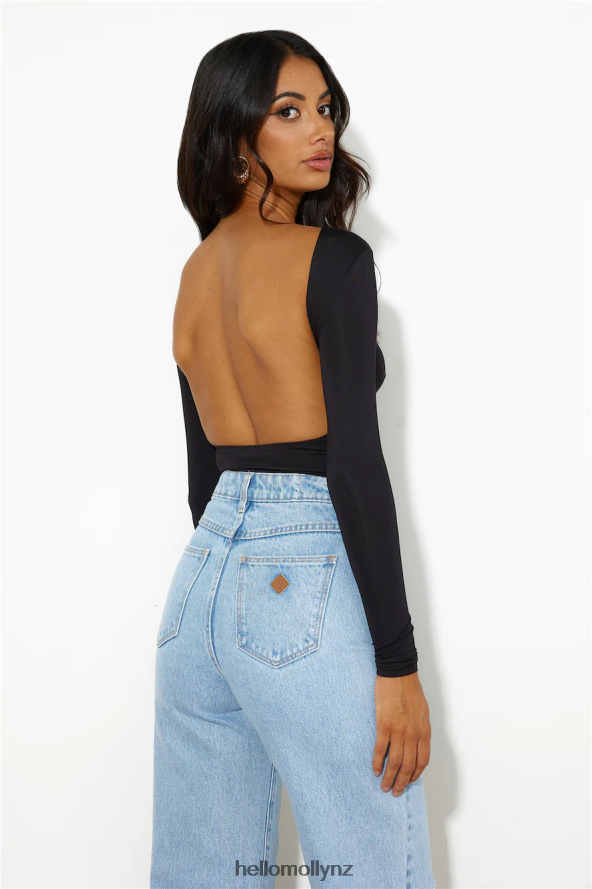 Hello Molly Wanna Be You Bodysuit Black PBN8869039 Clothing
