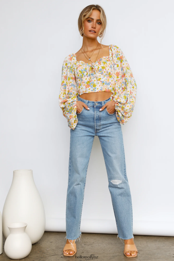 Hello Molly After School Crop Top Green PBN8868487 Clothing