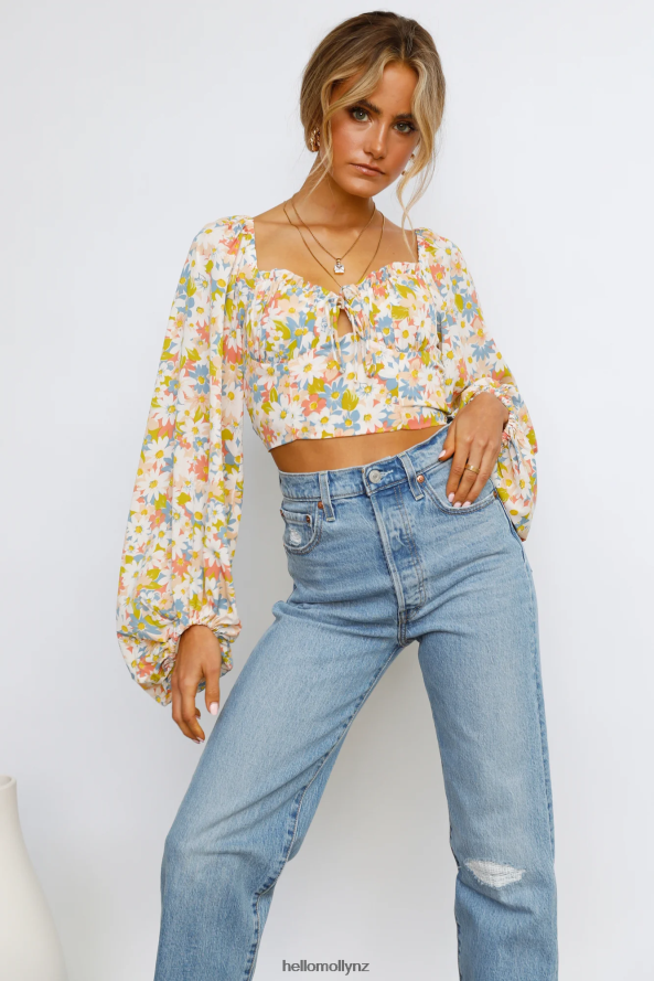 Hello Molly After School Crop Top Green PBN8868487 Clothing