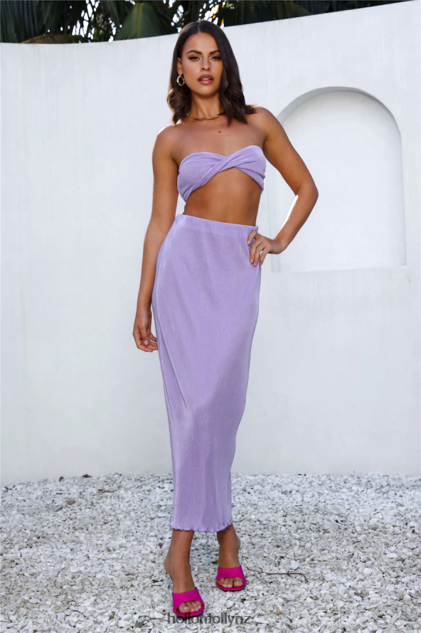 Hello Molly Balancing Act Crop Purple PBN8868168 Clothing