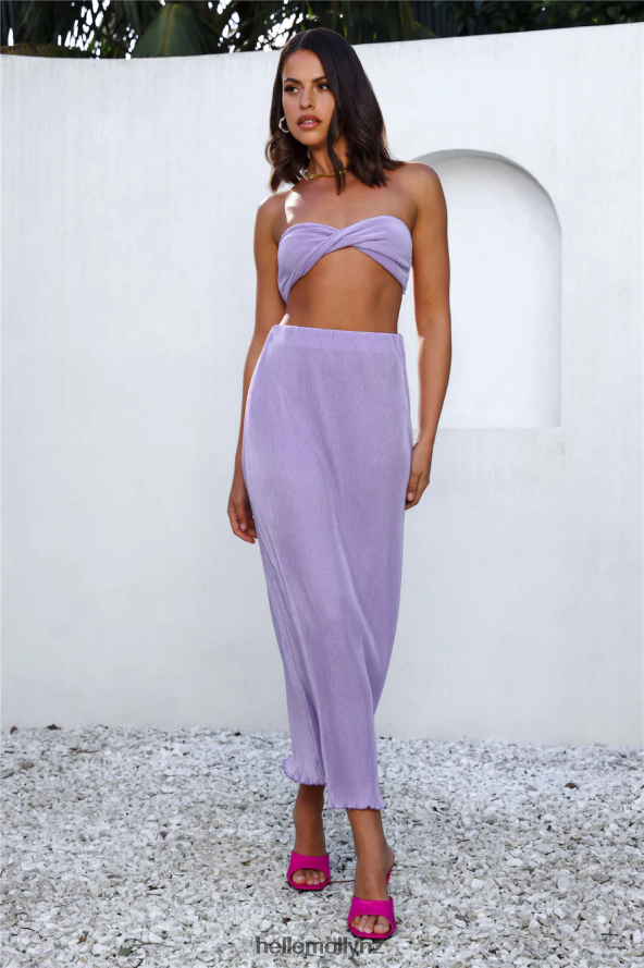Hello Molly Balancing Act Crop Purple PBN8868168 Clothing