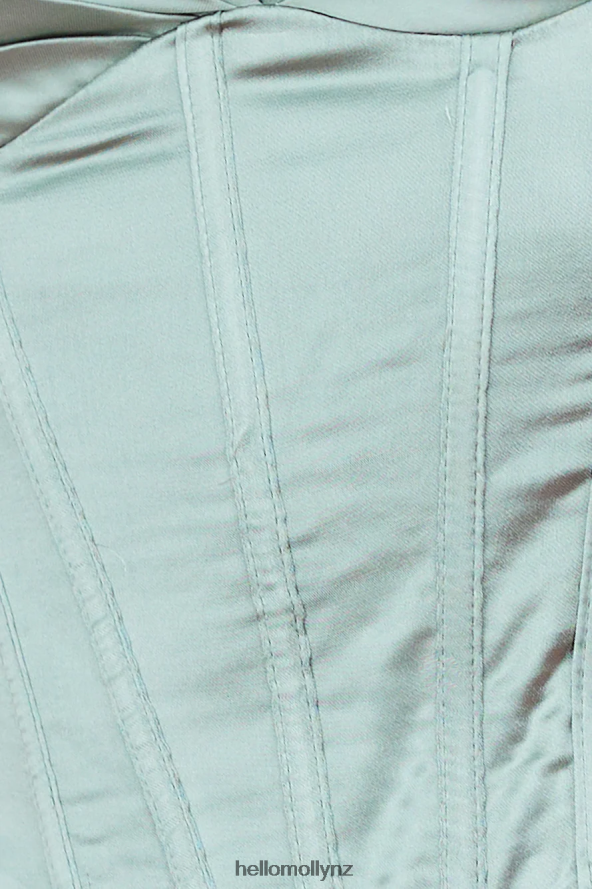 Hello Molly Deep Hearts Crop Top Green PBN8868171 Clothing