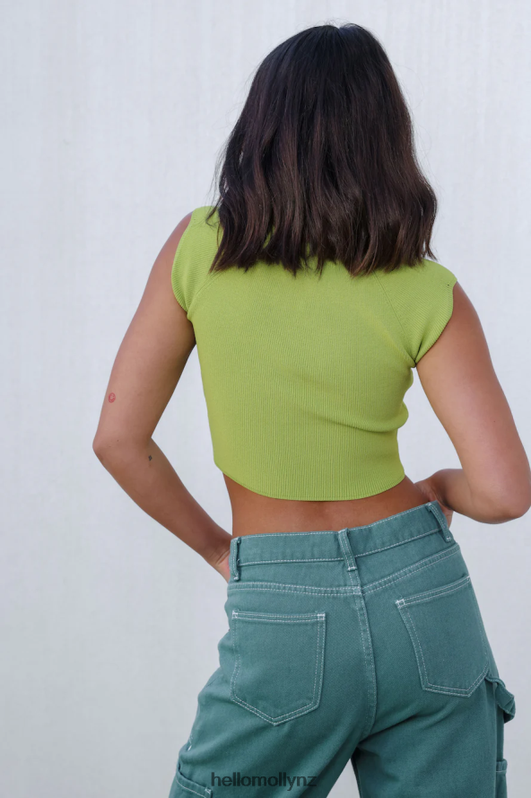 Hello Molly Destined Times Crop Green PBN8868201 Clothing
