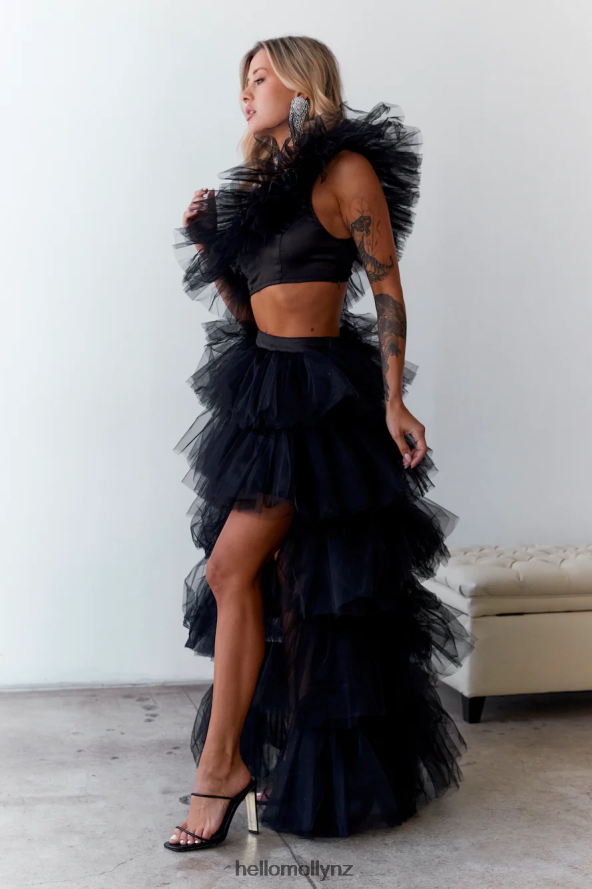 Hello Molly Drinks On The House Tulle Top Black PBN8867972 Clothing